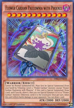 Flower Cardian Paulownia with Phoenix trading card from Dragons of Legend: Unleashed Flower Cardian Paulownia with Phoenix - Dragons of Legend: Unleashed YuGiOh trading card