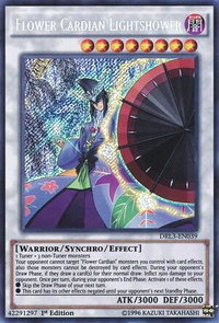 Flower Cardian Lightshower - Dragons of Legend: Unleashed (DRL3) #DRL3-EN039 - Secret Rare YuGiOh Trading Card
