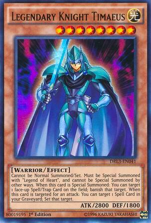 Legendary Knight Timaeus - Dragons of Legend: Unleashed YuGiOh trading card