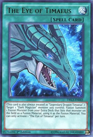 The Eye of Timaeus - Dragons of Legend: Unleashed YuGiOh trading card
