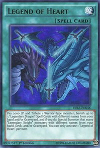 Legend of Heart - Dragons of Legend: Unleashed (DRL3) #DRL3-EN046 - Ultra Rare YuGiOh Trading Card
