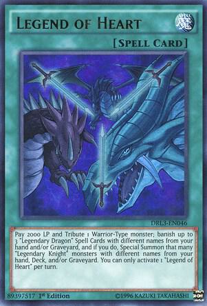 Legend of Heart - Dragons of Legend: Unleashed YuGiOh trading card