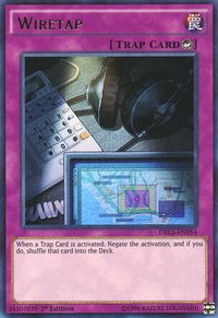 Wiretap - Dragons of Legend: Unleashed (DRL3) #DRL3-EN054 - Ultra Rare YuGiOh Trading Card