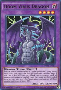 Doom Virus Dragon - Dragons of Legend: Unleashed (DRL3) #DRL3-EN057 - Ultra Rare YuGiOh Trading Card