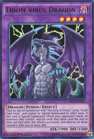 Doom Virus Dragon - Dragons of Legend: Unleashed YuGiOh trading card