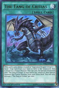 The Fang of Critias - Dragons of Legend: Unleashed (DRL3) #DRL3-EN060 - Ultra Rare YuGiOh Trading Card