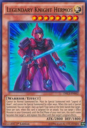 Legendary Knight Hermos - Dragons of Legend: Unleashed YuGiOh trading card