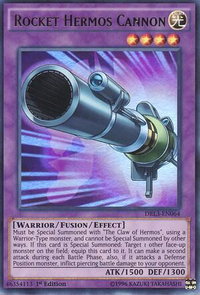 Rocket Hermos Cannon - Dragons of Legend: Unleashed (DRL3) #DRL3-EN064 - Ultra Rare YuGiOh Trading Card