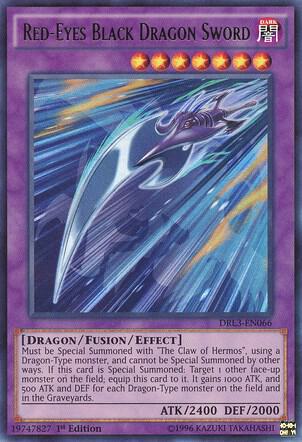 Red-Eyes Black Dragon Sword - Dragons of Legend: Unleashed YuGiOh trading card