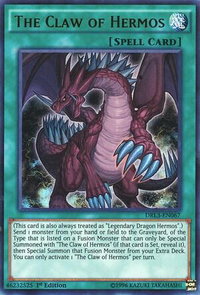 The Claw of Hermos - Dragons of Legend: Unleashed (DRL3) #DRL3-EN067 - Ultra Rare YuGiOh Trading Card
