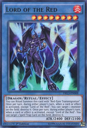 Lord of the Red - Dragons of Legend: Unleashed YuGiOh trading card