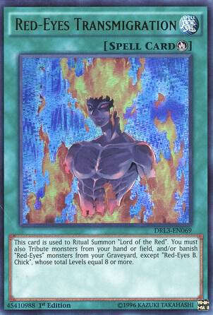 Red-Eyes Transmigration - Dragons of Legend: Unleashed YuGiOh trading card