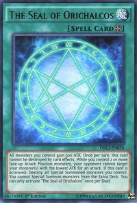 The Seal of Orichalcos - Dragons of Legend: Unleashed (DRL3) #DRL3-EN070 - Ultra Rare YuGiOh Trading Card
