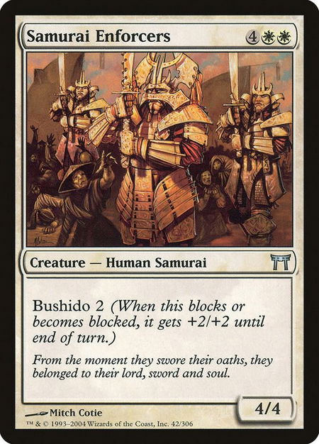 Samurai Enforcers - Champions of Kamigawa Magic: The Gathering trading card
