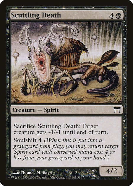 Scuttling Death - Champions of Kamigawa Magic: The Gathering trading card