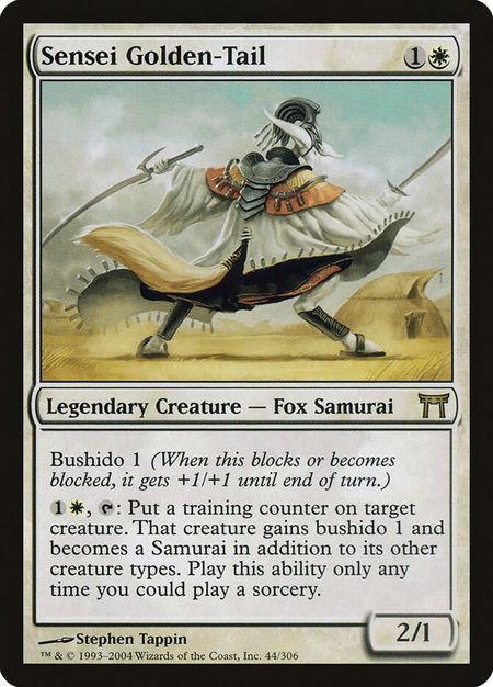 Sensei Golden-Tail - Champions of Kamigawa Magic: The Gathering trading card