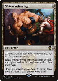 Weight Advantage - Conspiracy: Take the Crown (CN2) #12 - Rare Magic: The Gathering Trading Card