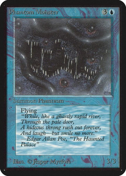 Phantom Monster trading card from Alpha Edition Phantom Monster - Alpha Edition Magic: The Gathering trading card