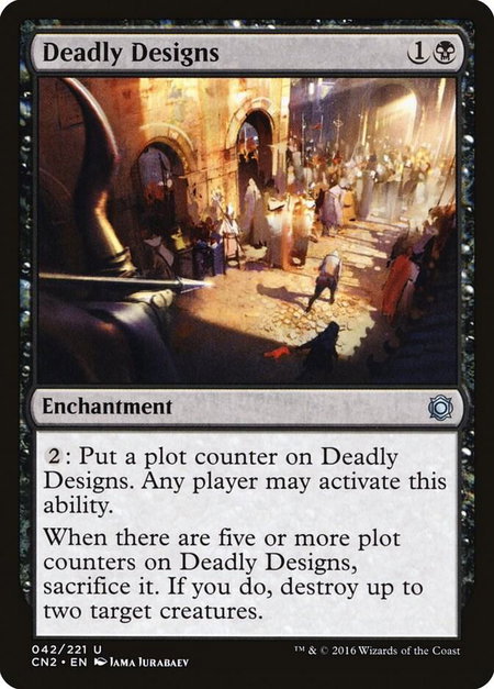 Deadly Designs - Conspiracy: Take the Crown Magic: The Gathering trading card