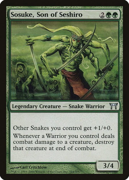 Sosuke, Son of Seshiro - Champions of Kamigawa Magic: The Gathering trading card