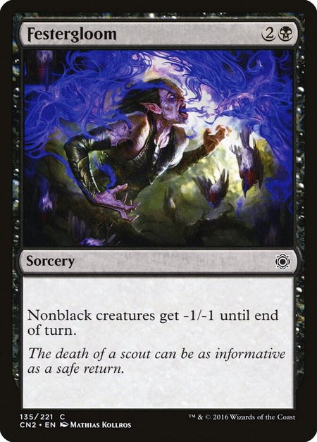 Festergloom trading card from Conspiracy: Take the Crown Festergloom - Conspiracy: Take the Crown Magic: The Gathering trading card