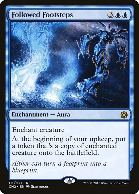 Followed Footsteps - Conspiracy: Take the Crown Magic: The Gathering trading card