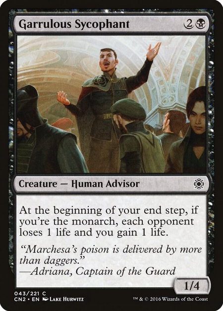 Garrulous Sycophant - Conspiracy: Take the Crown Magic: The Gathering trading card