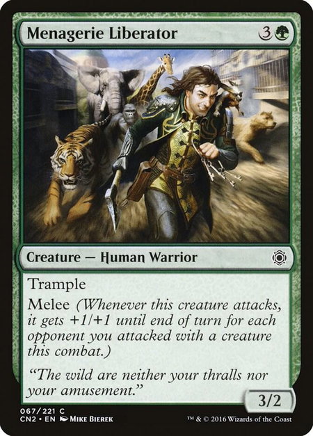 Menagerie Liberator - Conspiracy: Take the Crown Magic: The Gathering trading card