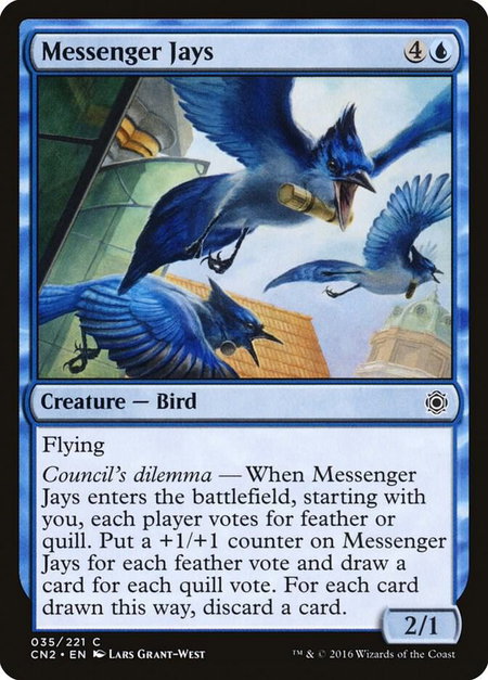 Messenger Jays - Conspiracy: Take the Crown Magic: The Gathering trading card