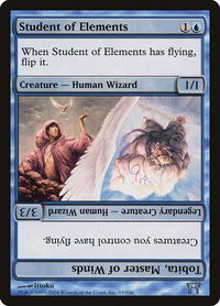 Student of Elements // Tobita, Master of Winds - Champions of Kamigawa (CHK) #93 - Uncommon Magic: The Gathering Trading Card