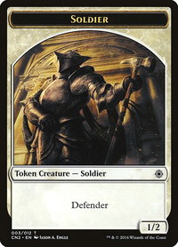 Soldier Token (003) - Conspiracy: Take the Crown (CN2) #3 - Token Magic: The Gathering Trading Card