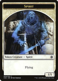 Spirit Token - Conspiracy: Take the Crown (CN2) #4 - Token Magic: The Gathering Trading Card