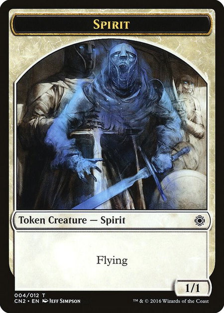 Spirit Token - Conspiracy: Take the Crown Magic: The Gathering trading card