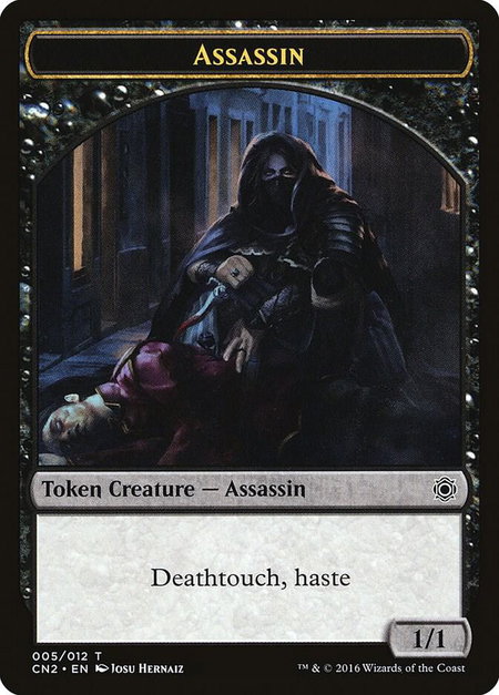 Assassin Token - Conspiracy: Take the Crown Magic: The Gathering trading card