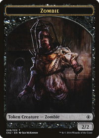 Zombie Token - Conspiracy: Take the Crown (CN2) #6 - Token Magic: The Gathering Trading Card