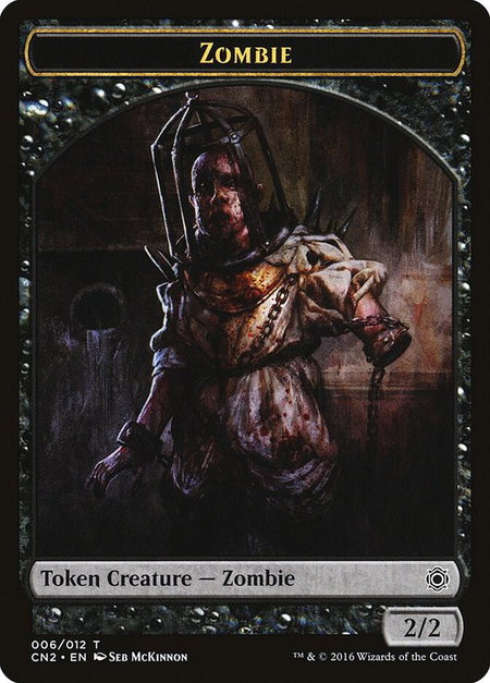 Zombie Token - Conspiracy: Take the Crown Magic: The Gathering trading card