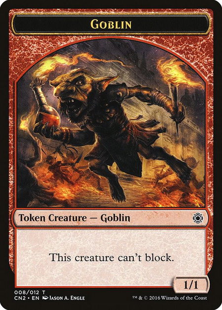 Goblin Token - Conspiracy: Take the Crown Magic: The Gathering trading card