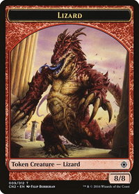 Lizard Token - Conspiracy: Take the Crown (CN2) #9 - Token Magic: The Gathering Trading Card