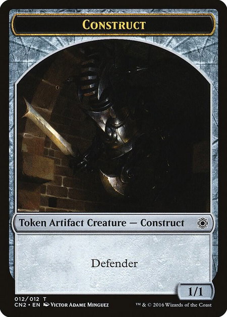 Construct Token trading card from Conspiracy: Take the Crown Construct Token - Conspiracy: Take the Crown Magic: The Gathering trading card