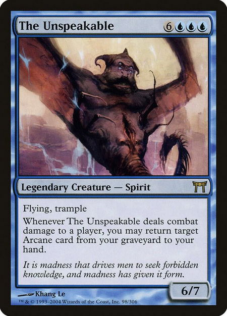 The Unspeakable - Champions of Kamigawa Magic: The Gathering trading card