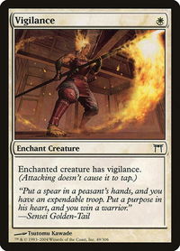 Vigilance - Champions of Kamigawa (CHK) #49 - Common Magic: The Gathering Trading Card