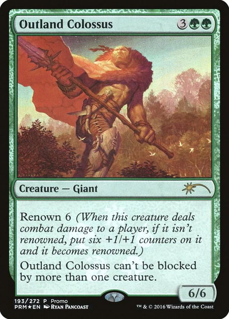 Outland Colossus - Unique and Miscellaneous Promos Magic: The Gathering trading card