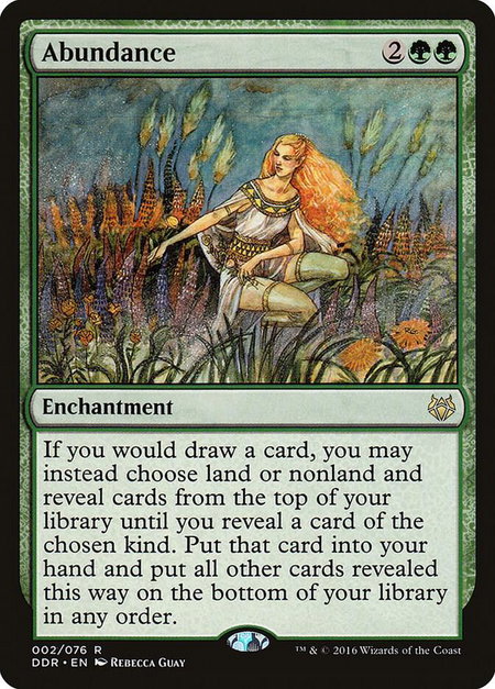 Abundance - Duel Decks: Nissa vs. Ob Nixilis Magic: The Gathering trading card