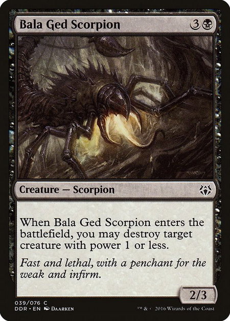Bala Ged Scorpion - Duel Decks: Nissa vs. Ob Nixilis Magic: The Gathering trading card