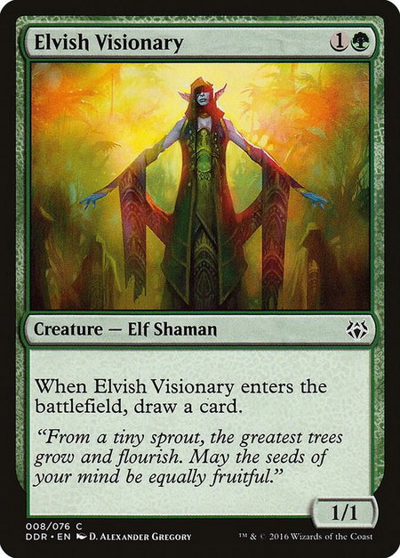 Elvish Visionary - Duel Decks: Nissa vs. Ob Nixilis Magic: The Gathering trading card