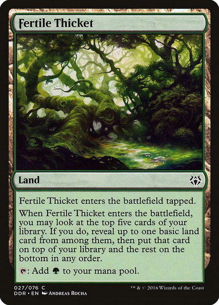 Fertile Thicket - Duel Decks: Nissa vs. Ob Nixilis Magic: The Gathering trading card