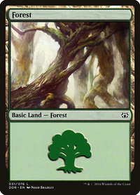 Forest (031) - Duel Decks: Nissa vs. Ob Nixilis (DDR) #31 - Land Magic: The Gathering Trading Card