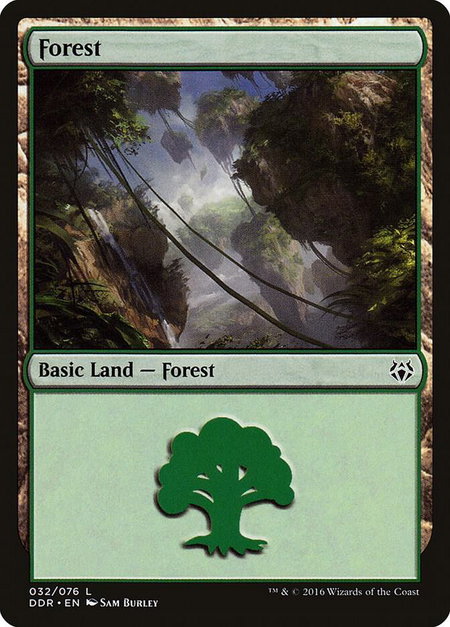 Forest (32) - Duel Decks: Nissa vs. Ob Nixilis Magic: The Gathering trading card