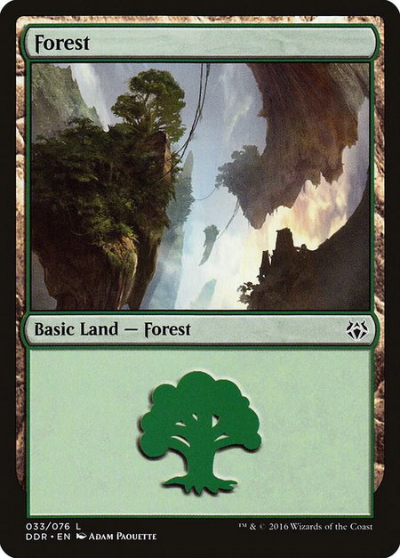 Forest (033) - Duel Decks: Nissa vs. Ob Nixilis Magic: The Gathering trading card