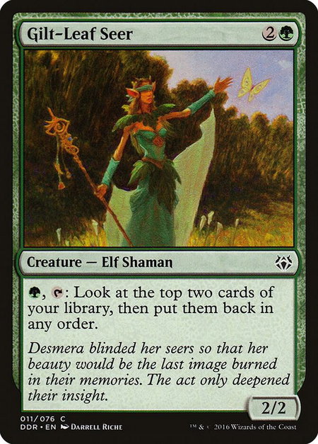 Gilt-Leaf Seer - Duel Decks: Nissa vs. Ob Nixilis Magic: The Gathering trading card
